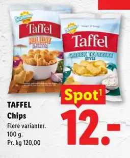 Lidl taffel Chips tilbud