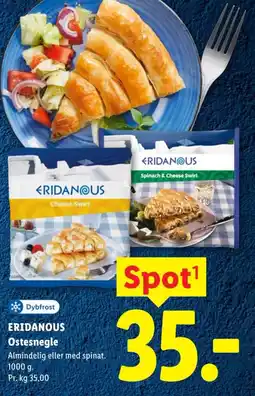 Lidl Eridanous Ostesnegle tilbud