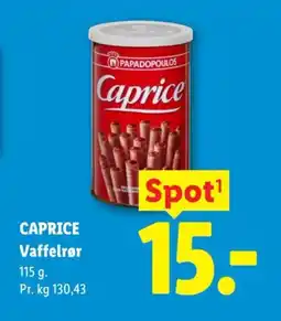 Lidl Caprice CAPRICE Vaffelrør tilbud