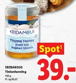 Lidl Timianhonning (Thyme Honey from the Aegean Islands) tilbud