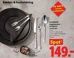 Lidl SILVERCREST Højspejlpoleret bestiksæt tilbud