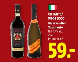 Lidl Chianti / Prosecco tilbud