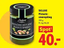 Lidl Deluxe Pistacie- smørepålæg tilbud