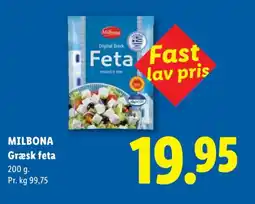 Lidl Milbona Græsk feta tilbud
