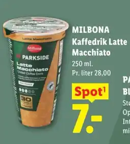 Lidl Milbona Kaffedrik Latte Macchiato tilbud