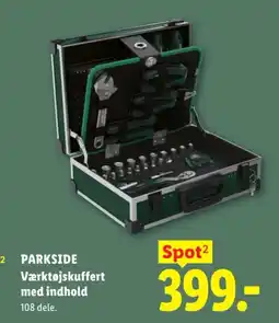 Lidl Parkside Værktøjskuffert med indhold tilbud