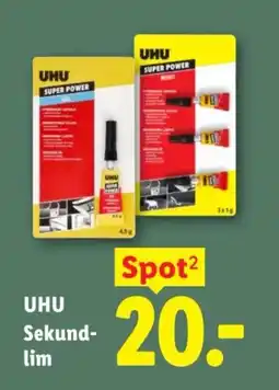 Lidl Uhu Sekund- lim tilbud