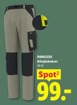 Lidl parkside Arbejdsbukser tilbud