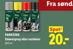 Lidl Parkside Smørespray eller rustløser tilbud