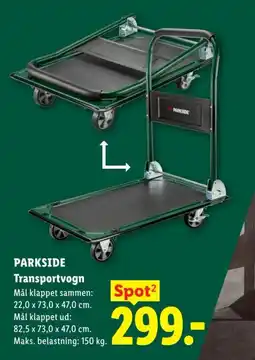 Lidl Parkside Transportvogn tilbud