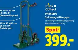 Lidl Click & Collect Parkside Sækkevogn til trapper tilbud