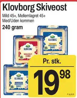 ABC Lavpris Klovborg Skiveost tilbud