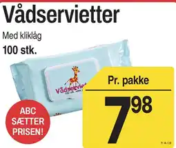 ABC Lavpris Vådservietter tilbud