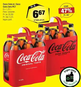 Calle Coca Cola / Coca Cola Zero PET tilbud