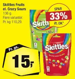 Calle Skittles Fruits / Crazy Sours tilbud