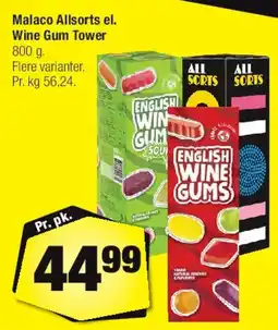 Calle Malaco Allsorts / Wine Gum Tower tilbud