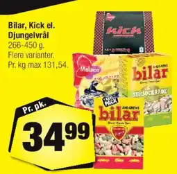 Calle Bilar, Kick el. Djungelv tilbud