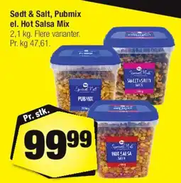 Calle Sødt & Salt / Pubmix / Hot Salsa Mix tilbud