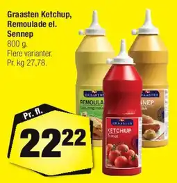 Calle Gråsten Ketchup / Remoulade / Sennep tilbud