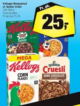Calle Kellogg's / Quaker Cruesli tilbud