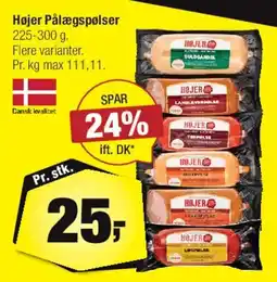 Calle Højer Pålægssposer tilbud