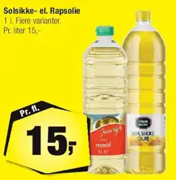 Calle Solsikke- el. Rapsolie 1 l tilbud