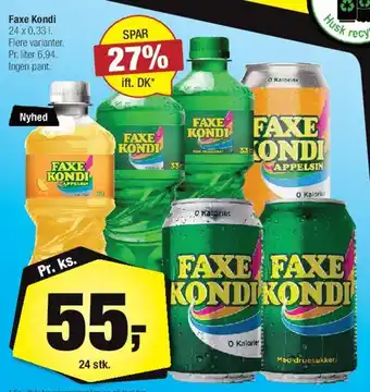 Calle Faxe Kondi (24 x 0,33 l) tilbud
