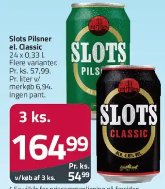 Fleggaard Slots Pilsner / Slots Classic tilbud