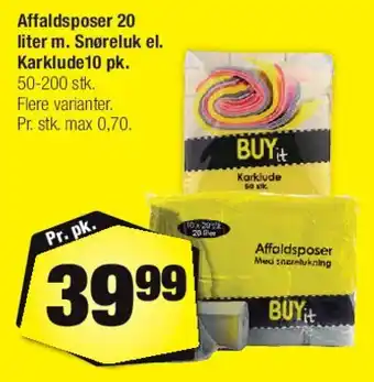 Calle Affaldsposer 20 liter tilbud