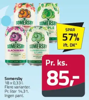 Fleggaard Somersby (cider) tilbud