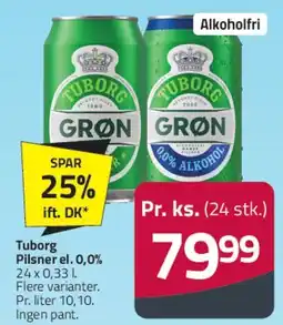 Fleggaard Tuborg Grøn (alkoholfri) tilbud
