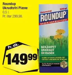 Calle Roundup – bekæmp ukrudt i rasten / koncentrat tilbud