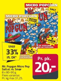 Fleggaard Mr. Popgun Micro Popcorn tilbud