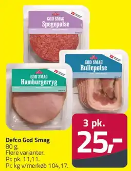 Fleggaard Defco God Smag pålæg tilbud