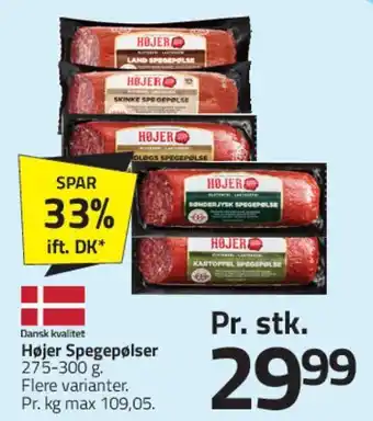 Fleggaard Højer Spegepølse tilbud