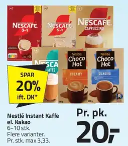 Fleggaard Nescafé Instant Kaffe / Kakao tilbud