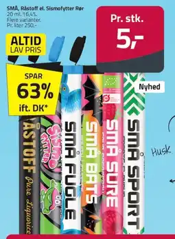 Fleggaard SMÅ shots (rør) tilbud