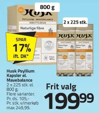 Fleggaard Husk Psyllium / Mavebalance tilbud