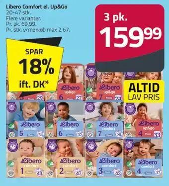 Fleggaard Libero Comfort / Up&Go tilbud