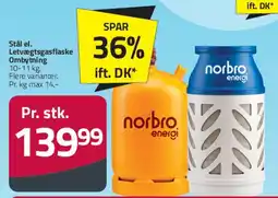 Fleggaard Norbro energi gasflaske (5-10 kg) tilbud