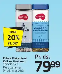 Fleggaard Futura - fiskeolie / kalk m. D-vitamin tilbud