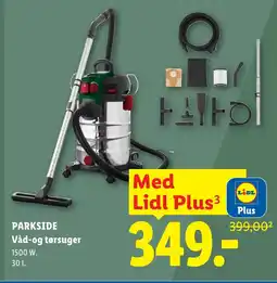 Lidl PARKSIDE Våd-og tørsuger tilbud