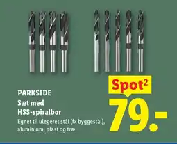 Lidl PARKSIDE Sæt med HSS-spiralbor tilbud