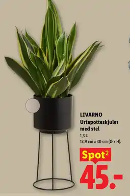 Lidl LIVARNO Urtepotteskjuler med stel tilbud