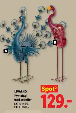 Lidl LIVARNO Pyntefugl med solceller tilbud