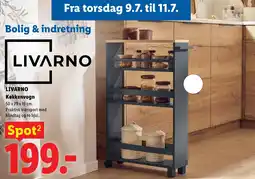 Lidl LIVARNO Køkkenvogn tilbud