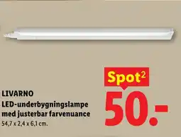 Lidl LIVARNO LED-underbygningslampe med justerbar farvenuance tilbud