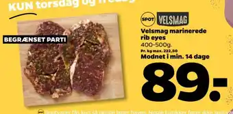 Netto Velsmag marinerede rib eyes tilbud