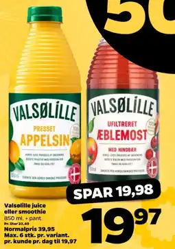 Netto Valsølille juice eller smoothie tilbud