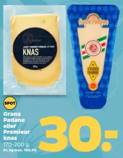 Netto Grana Padano eller Premieur knas tilbud